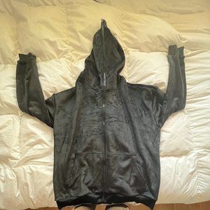 Full Zip Up Hoodie , Face Zip Up Hoodie All Black